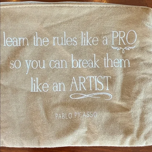 Beige Canvas Artist Pouch - Picture 2 of 5